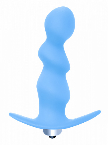 Анальная втулка с вибрацией "Spiral Anal Plug" голубая 5008-02 Анальная втулка с вибрацией "Spiral Anal Plug" голубая 5008-02