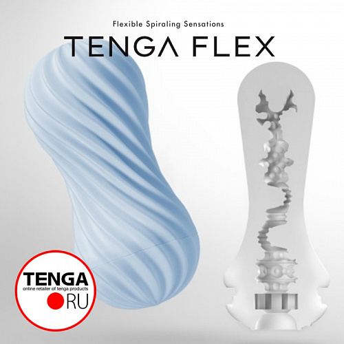 TENGA мастурбатор "Flex Bubbly Blue" FLX-003 TENGA мастурбатор "Flex Bubbly Blue" FLX-003