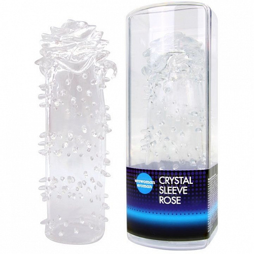Насадка закрытая "CRYSTAL SLEEVE" Роза, 14.5 х 3.3 см EE-10105 Насадка закрытая "CRYSTAL SLEEVE" Роза, 14.5 х 3.3 см EE-10105