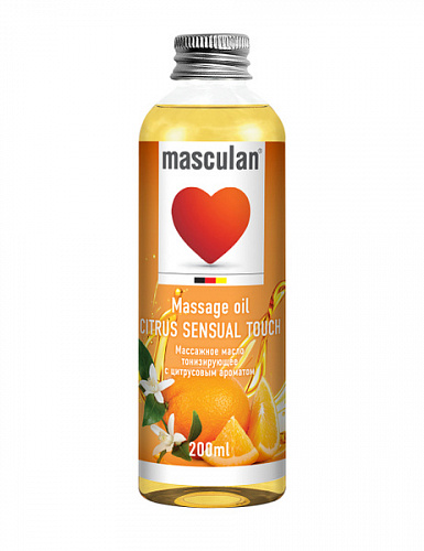 Массажное масло "Masculan" тонизирующее с цитрусовым ароматом, 200 мл 13367 Массажное масло "Masculan" тонизирующее с цитрусовым ароматом, 200 мл 13367