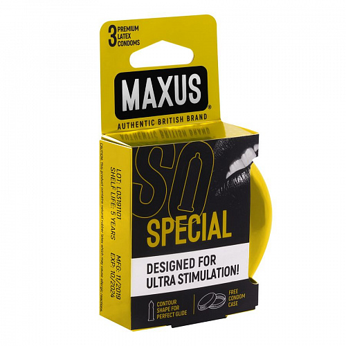Презервативы "MAXUS Special" в железном кейсе, точечно-ребристые, 3 шт 0901-006 Презервативы "MAXUS Special" в железном кейсе, точечно-ребристые, 3 шт 0901-006