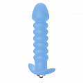Анальная втулка с вибрацией "Twisted Anal Plug" голубая 5007-02 Анальная втулка с вибрацией "Twisted Anal Plug" голубая 5007-02