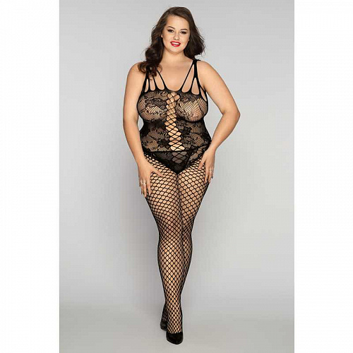 Боди-комбинезон и стринги "Candy Girl Kasandrah" черный, 2XL (52-54) 843027 Боди-комбинезон и стринги "Candy Girl Kasandrah" черный, 2XL (52-54) 843027