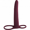 Насадка для двойного проникновения "Pure Passion Gimlet Wine red" 1200-02 Насадка для двойного проникновения "Pure Passion Gimlet Wine red" 1200-02