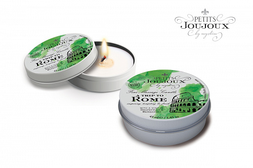 Массажная свеча "PETITS JOUJOUX ROME" грейпфрут и бергамот, 33 гр 46761 Массажная свеча "PETITS JOUJOUX ROME" грейпфрут и бергамот, 33 гр 46761