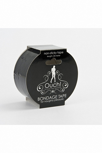 Бондажный скотч "Bondage Tape" черный 20 метров OUBT001BLK Бондажный скотч "Bondage Tape" черный 20 метров OUBT001BLK