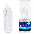 Насадка закрытая "CRYSTAL SLEEVE" с усиками, 12 х 2.7 см EE-10009 Насадка закрытая "CRYSTAL SLEEVE" с усиками, 12 х 2.7 см EE-10009