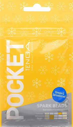 TENGA Pocket мастурбатор "Spark Beads" POT-006 TENGA Pocket мастурбатор "Spark Beads" POT-006