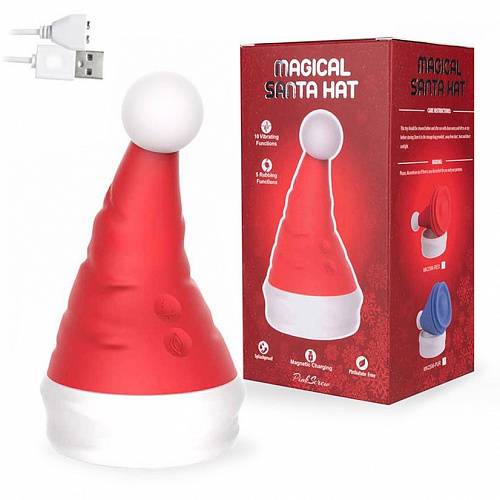 Вибромассажер "Magical Santa Hat" MK2306 Вибромассажер "Magical Santa Hat" MK2306
