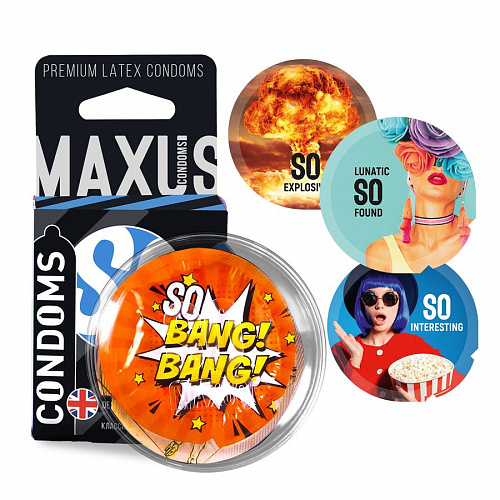 Презервативы "MAXUS Classic" в пластиковом кейсе, 3 шт 0901-008 Презервативы "MAXUS Classic" в пластиковом кейсе, 3 шт 0901-008