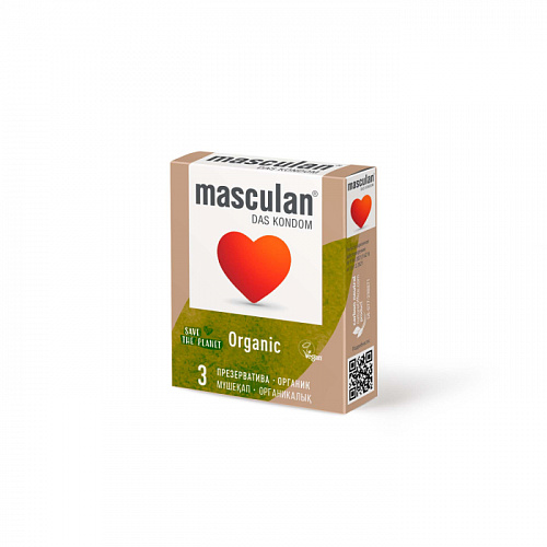 Презервативы "Masculan" органика, 3 шт 11140 Презервативы "Masculan" органика, 3 шт 11140