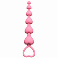 Анальная цепочка "Heart's Beads" розовая 4101-01 Анальная цепочка "Heart's Beads" розовая 4101-01